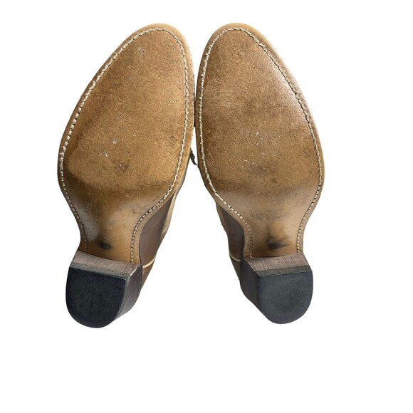 ACME Women's Brown Leather Embroidery Almond Toe Cowboy Western Boots Size US 8A - Picture 4 of 8